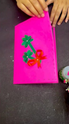 Origami birthday card #birthday #craft