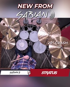 New from SABIAN - Stratus Series cymbals! Pro level B20 alloy at a relatively affordable price. We demo all the sizes and compare them to its competitor in our latest YouTube video. https://drumcenternh.com/collections/cymbals?pf_v_brand=Sabian&pf_m_::custom::att_series=Stratus | Drum Center of Portsmouth