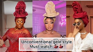 2.6K views · 252 reactions | Trending instagram unconventional gele style tutorial must watch guys #gele #fashion #gele #fy #makeup #makeup #asoebistyles #tutorial #africanfashion #africanfashion #trending #trendingshorts | Giddy Gele | Facebook