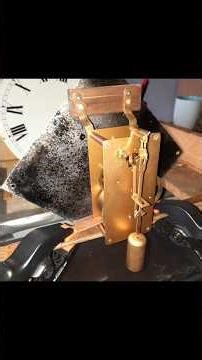 Englische Bürouhr mit 8-Tage-Werk, Fusee um 1890 mechanik #watch #vintage #clock #wanduhr