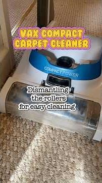 Vax Compact Carpet Cleaned - Removing / Cleaning the Brushes (& beneath)