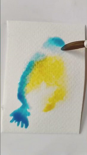 easy simple watercolor painting for beginners #beginnerarttips #watercolorpainting #beginnerfriendly