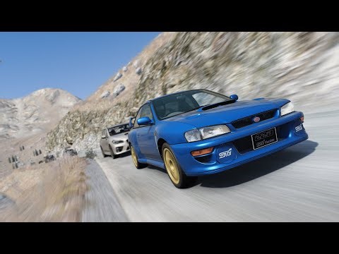 22B STi Impreza // Touge downhill // AC gameplay