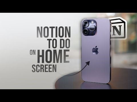 How to Add Your Notion To Do List to Your iPhone Home Screen (tutorial)