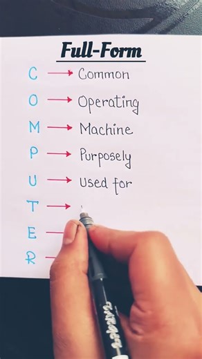 Computer Full-Form 📚🌎 #computer #computerscience #knowledge #education #information #vocabulary #say