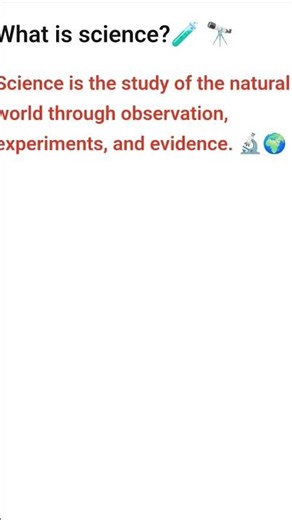 what is science 🧪🔭..!?