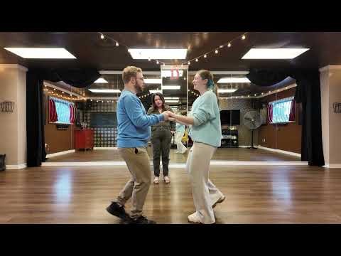 Our first swing dance lesson!