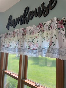 Choice of Gorgeous Vintage 1990’s Waverly Floral Valances W Ruffles of Blue and White Eyelet White W/roses Curtain Shabby Chic Cottagecore - Etsy