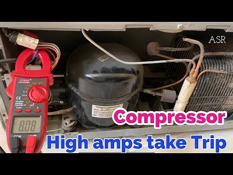 Fridge not cooling Compressor high amps tripping problem why how identify compressor faulty Learn