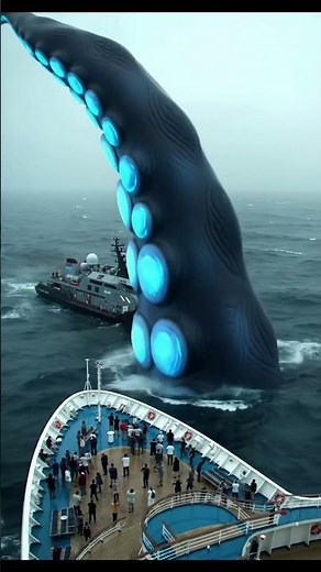 The GLOWING suckers are terrifying… 😨 #creature