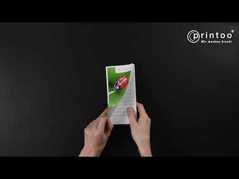 Der Wickelfalz Falzflyer im Detail bei printoo