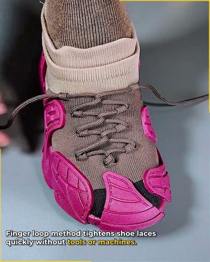 Easy Finger Loop Lace Style.