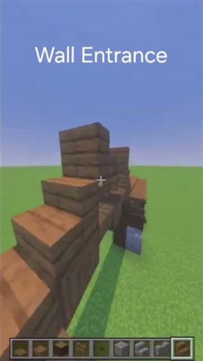 Wall Entrance Design Minecraft #minecraft #mctutorial #minecraftbuilding #tutorial