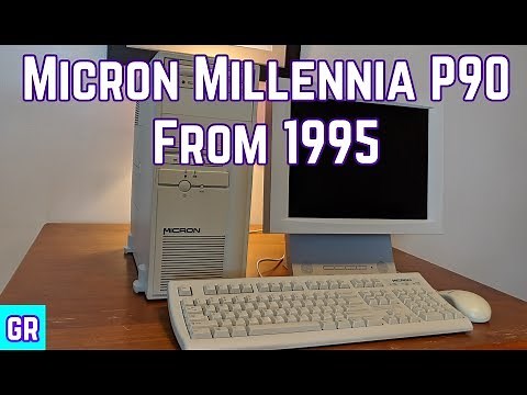 Vintage Micron Millennia P90 Desktop Computer from 1995