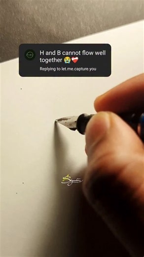 Star Signature ✨✍️ | How H and B can flow well together ✨🤝🖋️ . ⏫ UPGRADE your signature today! ✨ Let your name become an ART ✨🖋️ Visit the Link in Bio 🔗 . . .... | Instagram