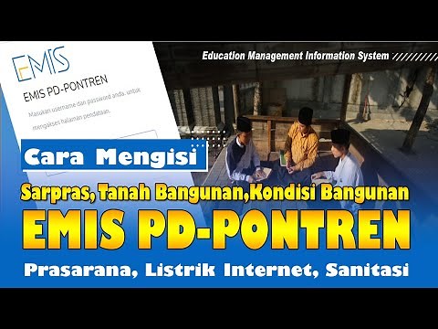 CARA MENGISI DATA SARPRAS EMIS PD PONTREN 2021 TERBARU