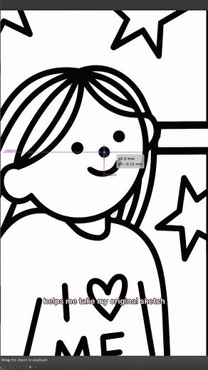 Transform a sketch into a sticker using Adobe Illustrator's new Concept to Vector feature!