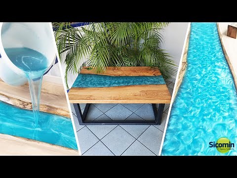 COMMENT FAIRE UNE TABLE RIVIÈRE EN RÉSINE ÉPOXY - DIY