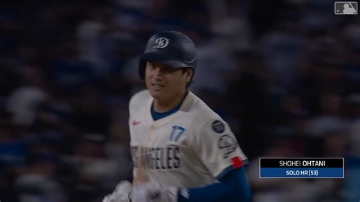 【 #ドジャース 】#大谷翔平 2試合連発！第53号ソロホームラン💥 逆方向のレフトスタンドへ確信の1発を放ち、これでシュワーバーと並んでリーグ本塁打1位タイとなりました👏👉直近5試合で4本塁打を放っています！#日本人選手情報 | MLB Japan | Facebook