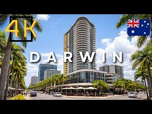 Darwin CBD Walking Tour (4K) | Top End City | Northern Territory, Australia 🇦🇺