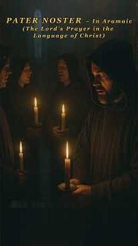 Pater Noster – The Lord’s Prayer in Aramaic Male Monastic Chant #Shorts #GregorianChant #SacredMusic