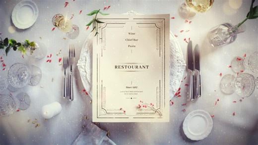 Christmas Restaurant Menu Slideshow