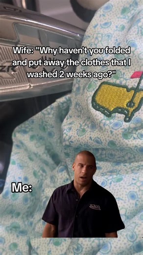 Funny Marriage Situation: Unfolded Laundry Dilemma