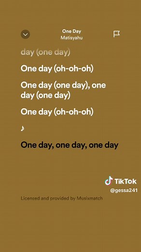 One Day Reggae Song Full Lyrics – One Day Song Lyrics