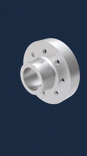 Automotive half-coupling cbp–01052026🟡 3D CAD practice Autodesk Inventor #3d #cad #practice