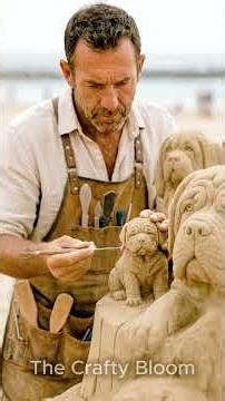 “I Carved a Giant Wooden Bee from a Tree Stump 🐝 (Full Process)”