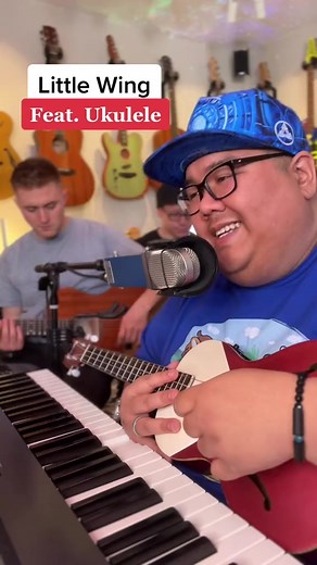 1.5M views · 33K reactions | Channeling Jimi Hendrix for this Ukulele solo | “Little Wing” Canvas by Sunny and The Black Pack #ukulele #SunnyAndTheBlackPack #music #acousticcover | Sunny And The Black Pack | Facebook