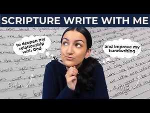 Try out Scripture Writing WITH ME + how I am using it to improve my writing!