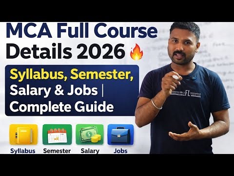 MCA Full Course Details 2026 🔥 Syllabus, Semester, Salary & Jobs | Complete Guide