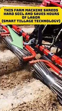 THIS FARM MACHINE SHREDS HARD SOIL AND SAVES HOURS OF LABOR 🤯🚜 Smart Tillage Technology