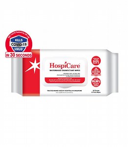 HospiCare Waterbased Disinfectant Wipes 60 Sheets - Freshening Industries