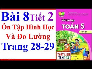Vở Bài Tập Toán Lớp 5 Bài 8 | Ôn Tập Hình Học Và Đo Lường | Trang 28 - 29 | Kết Nối Tri Thức Tiết 2