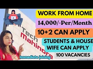 Tech Mahindra Recruitment| Virtual drive |Tech Mahindra Work From Home Jobs |Jobs April 2026|wfh job