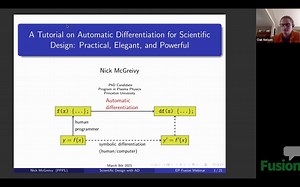 A tutorial on automatic differentiation for scientific design | Nick McGreivy