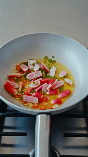 Seared radish salad