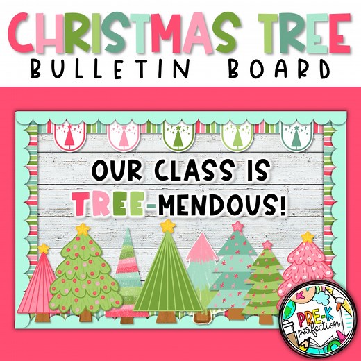 Christmas Tree Bulletin Board Kit: Holiday Classroom Decor (digital Download) - Etsy