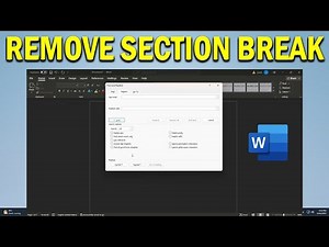 How To Remove Section Break in Microsoft Word - Quick Fix