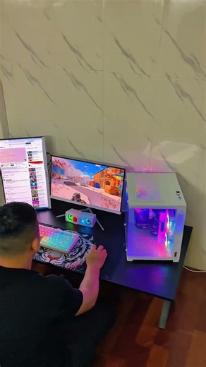 Dual-monitor gaming PC setup for a client in Long An | i3 10100F | GTX 1060 for CrossFire #comput...