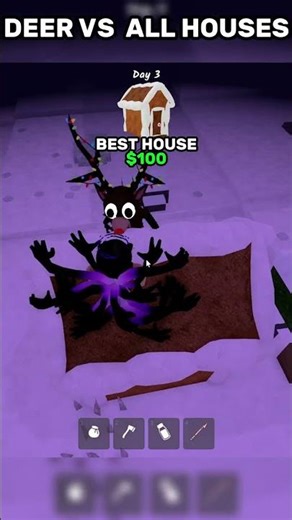Deer Vs All HOUSES in 99 night in the forest | ROBLOX