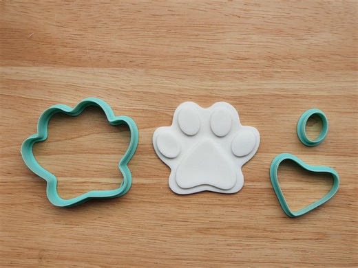 Paw Print Cookie Cutter STL 3D Print Set of 2 | Pet Animal Kids Party | Digital Download Baking Birthday - Etsy