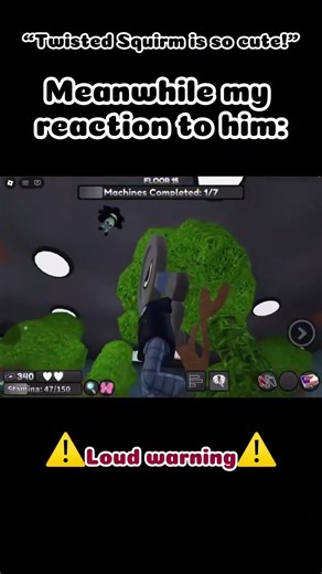 I got jump scared by a pickle ❤️‍🩹 #dandysworld #roblox #squirm