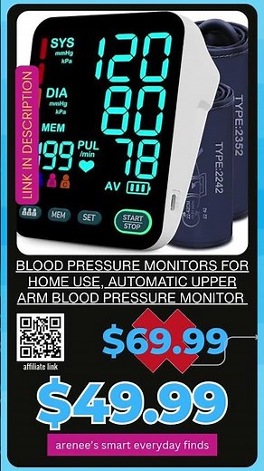 Blood Pressure Monitors for Home Use, Automatic Upper Arm Blood Pressure Monitor