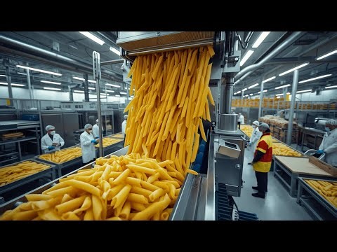 Inside the Pasta Factory – How 10,000 Tons of Pasta Are Made Daily (Full Process)