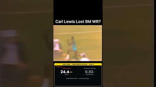 Carl Lewis hit 24.8mph on runway to jump 30 0 in the longest jump of all time that never counted. | David Schuman