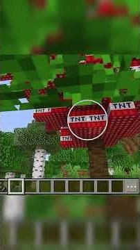 Minecraft || TNT Tree explosion 💣💣💣😱😱😱 #minecraft #minecraftbuilding #tnt