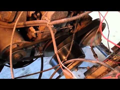 Retiring the EZGO TXT's original Robin 295cc, 9hp twin engine...test run